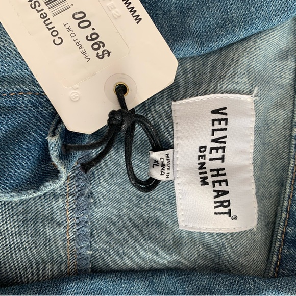 NWT Velvet Heart Denim Jacket - Picture 6 of 16